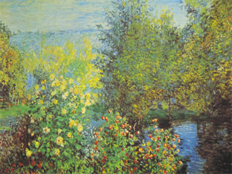 Le Jardin Des Hoschede-Claude Monet Painting
